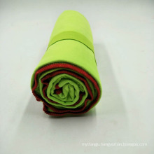 Outdoor Activity Easily Carry Suede Microfiber Fabric Travel Towel